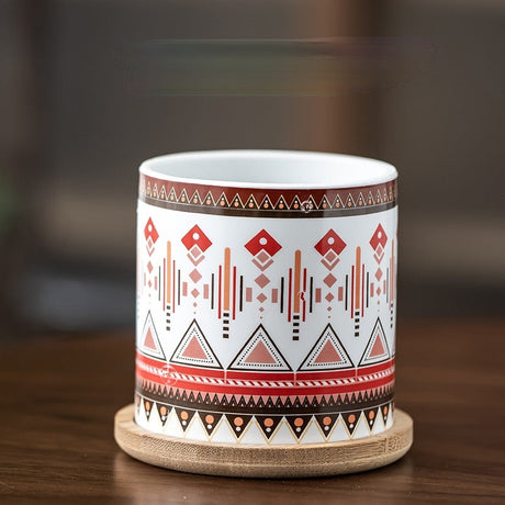 Cottagecore Eastern Pattern Flower Pot