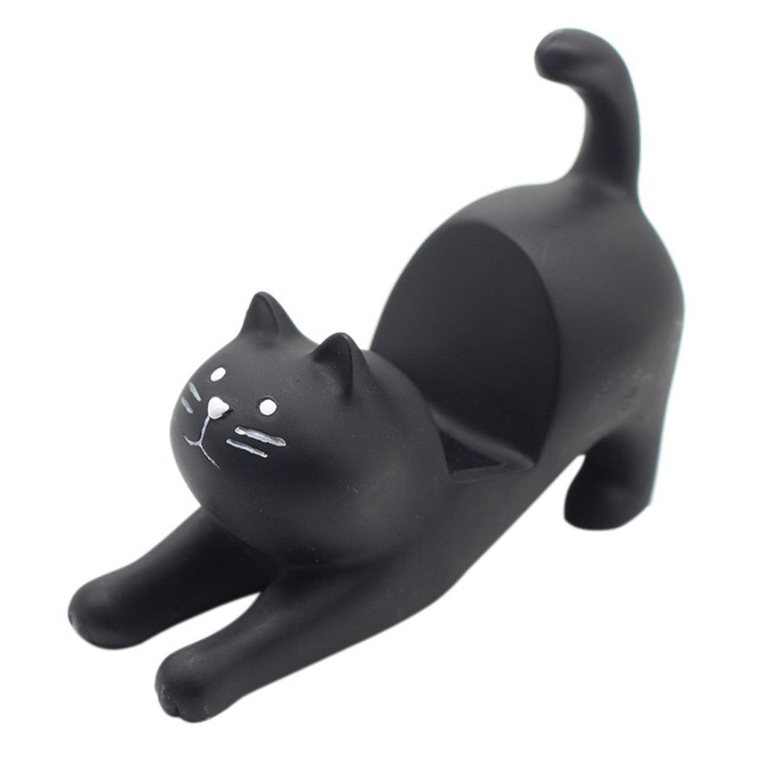Stretching Cat Smartphone Stand