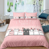 Cartoon Cat Luxury Bedding Set