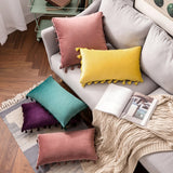 The Boho Velvet Tassel Pillow Cover Collection