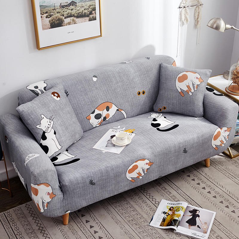 All-Inclusive Cat Print Sofa Cover