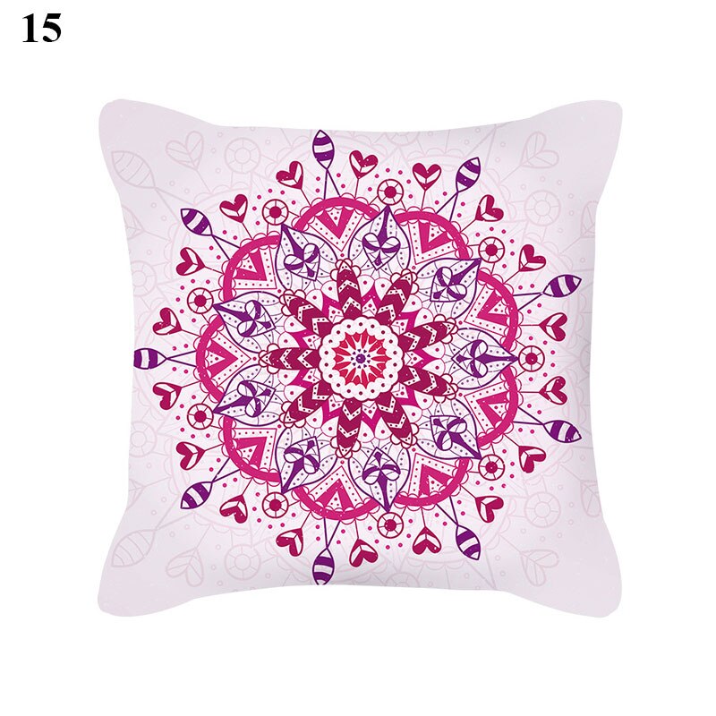 Mandala Bohemian Flower Pillow Case