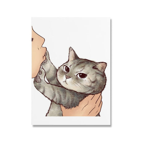 Dont-Kiss Cat Poster
