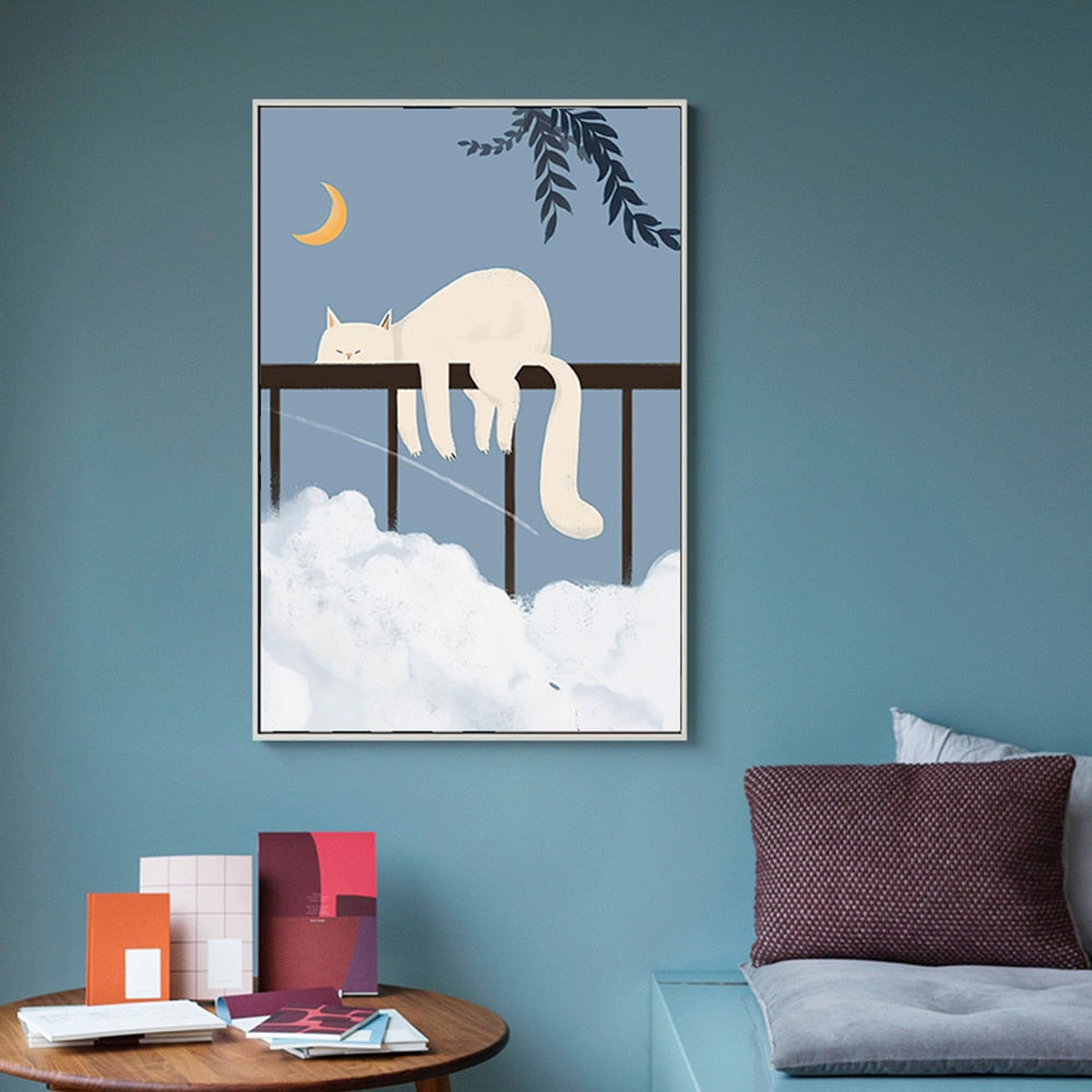 Sleeping Cat Poster