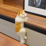Realistic Fluffy Cat Hanging Figurine