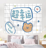 Cute Kawaii Bear Tapestry