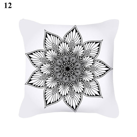 Mandala Bohemian Flower Pillow Case