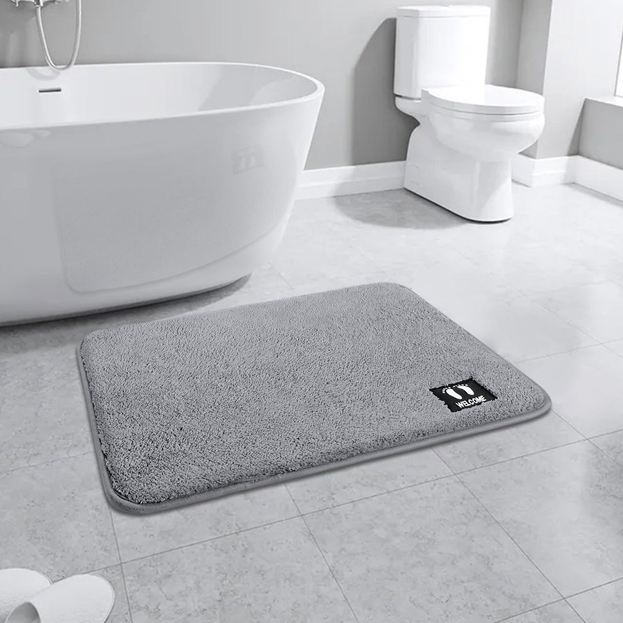 Non-Slip Plush Bathroom Rugs