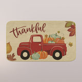 Truck Pumpkin Door Mat