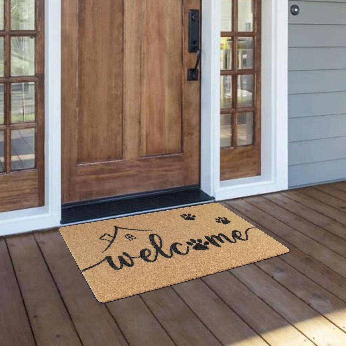 Funny Paw Welcome Mat