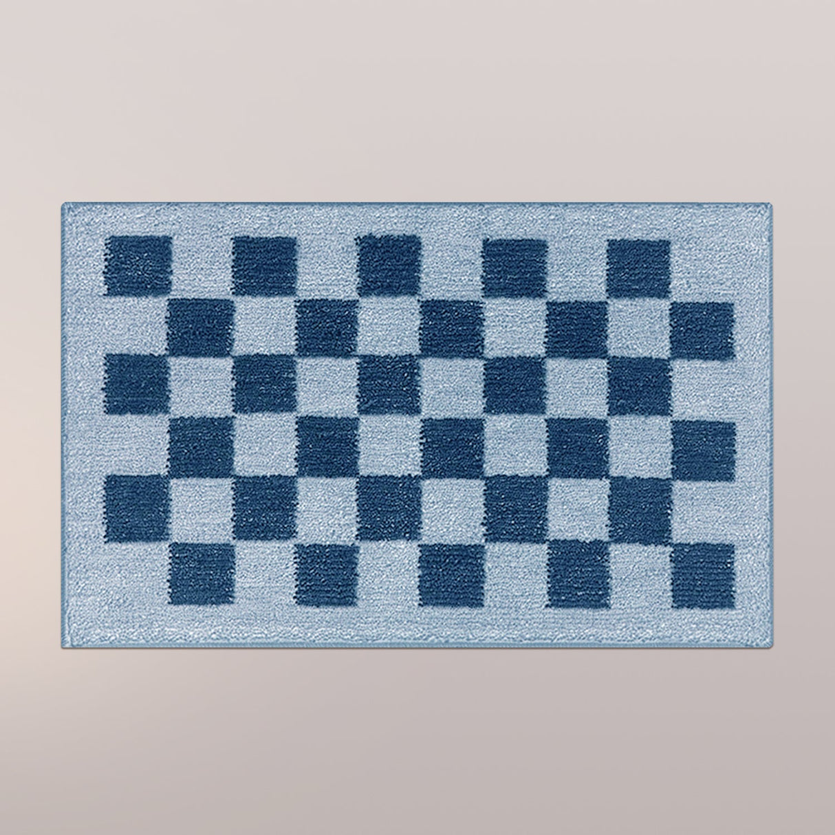 Checkerboard Bathroom Rug Mat