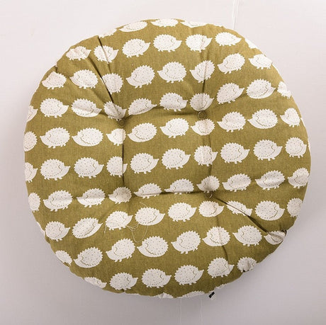 Round Shape Seat Cushion Silk Cotton Core Cotton Polyester Tatami Cushion Pillow Home Accessories Decoration Car Soft Sofa Cushion