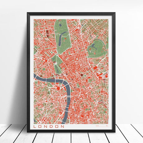 16 Famous City Classic Map Poster and Print Wall Art Canvas Painting Paris Copenhague Madrid Map For Living Room Home Decor 1