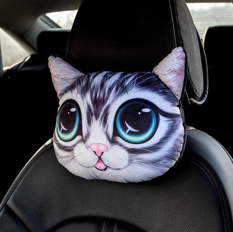 Cartoon Cute Car Headrest Pillow