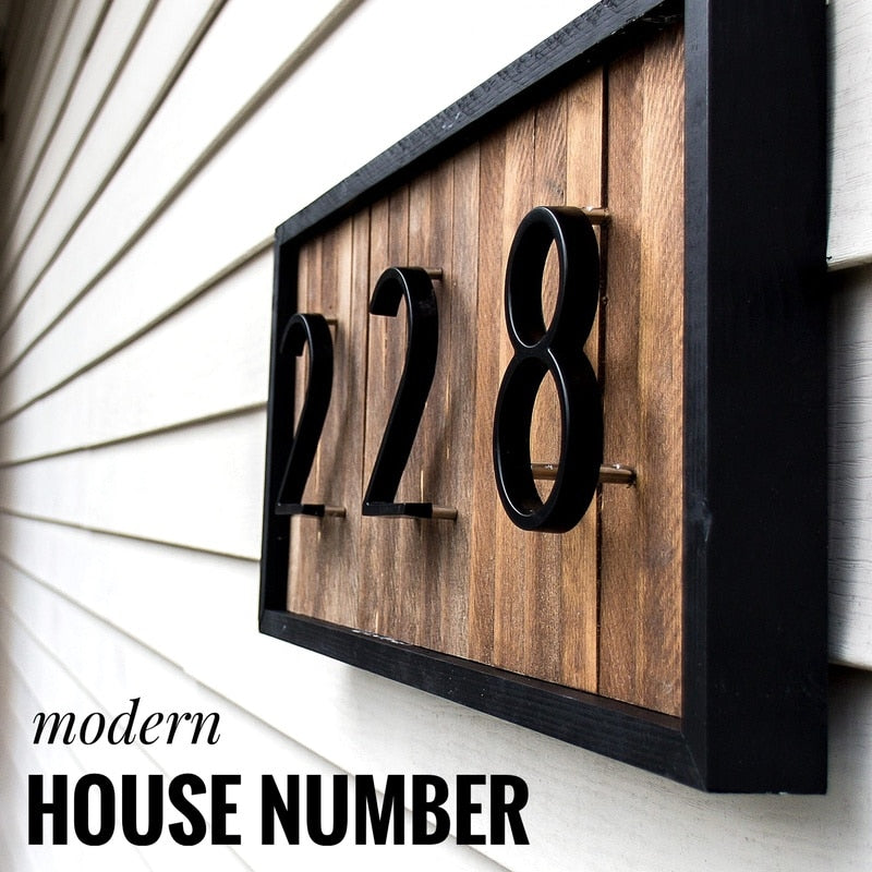 Big Modern Metal Home House Number Address Home Accessories