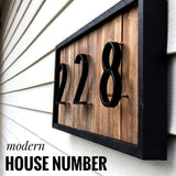 Big Modern Metal Home House Number Address Home Accessories