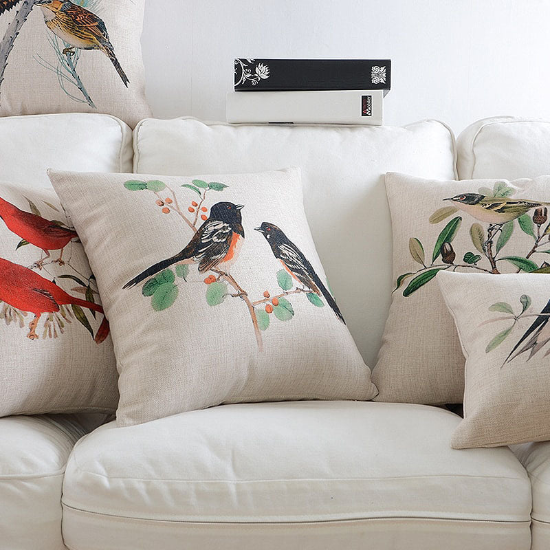 The Autumn Aviary Pillow Cover Collection