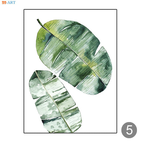 Leaf Prints Cactus Poster Botanical Wall Art Minimalist Canvas Painting Wall Pictures for Living Room Nordic Decoration Home