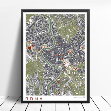 16 Famous City Classic Map Poster and Print Wall Art Canvas Painting Paris Copenhague Madrid Map For Living Room Home Decor 1