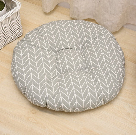 Round Shape Seat Cushion Silk Cotton Core Cotton Polyester Tatami Cushion Pillow Home Accessories Decoration Car Soft Sofa Cushion