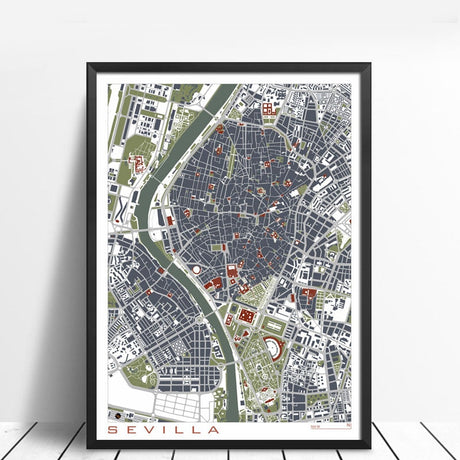 16 Famous City Classic Map Poster and Print Wall Art Canvas Painting Paris Copenhague Madrid Map For Living Room Home Decor 1