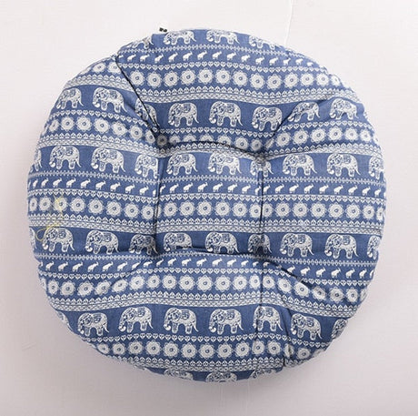 Round Shape Seat Cushion Silk Cotton Core Cotton Polyester Tatami Cushion Pillow Home Accessories Decoration Car Soft Sofa Cushion