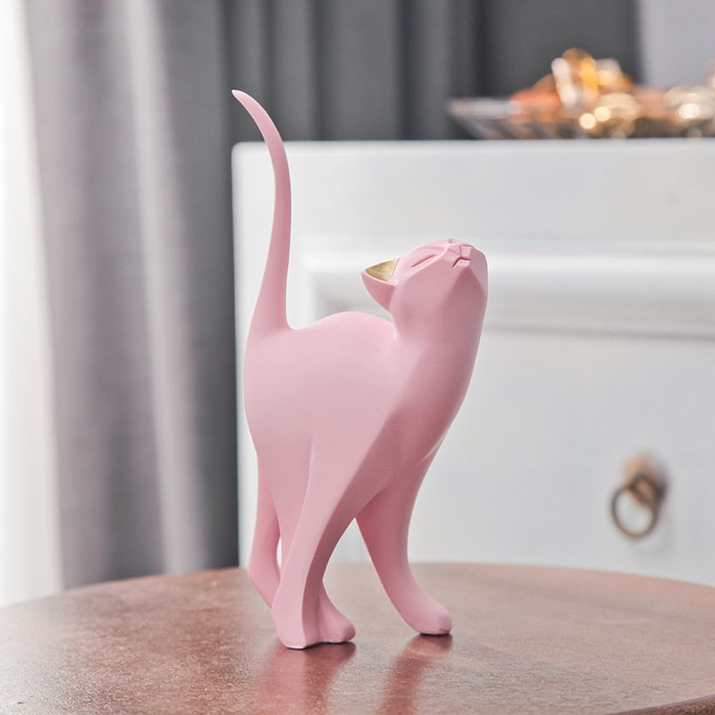 Pink Kitten Resin Ornament