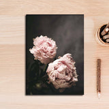 Romantic Light Pink Peonies Flowers Canvas Paintings Floral Posters Prints Valentine's Gift Wall Art Pictures Bedroom Home Decor