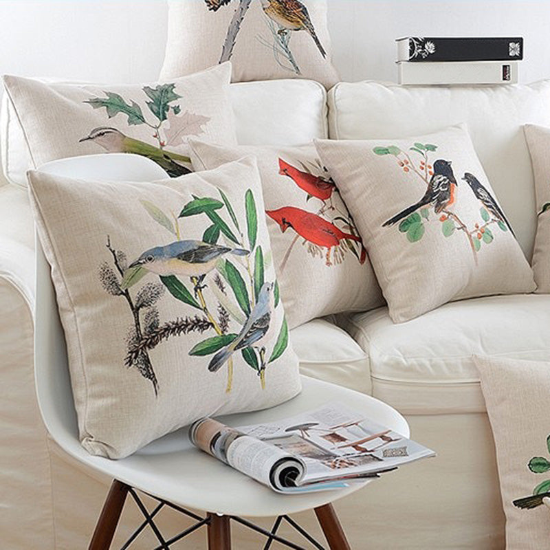 The Autumn Aviary Pillow Cover Collection