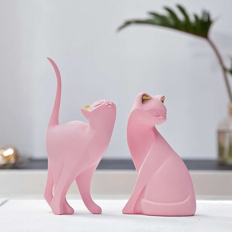 Pink Kitten Resin Ornament