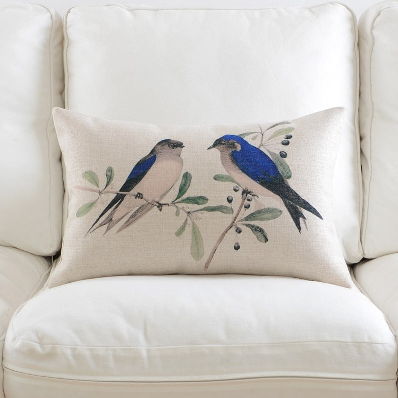 The Autumn Aviary Pillow Cover Collection