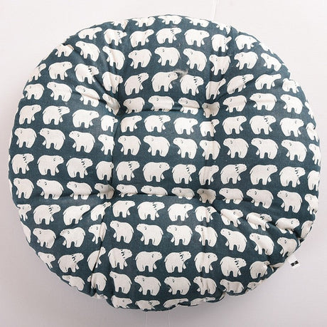 Round Shape Seat Cushion Silk Cotton Core Cotton Polyester Tatami Cushion Pillow Home Accessories Decoration Car Soft Sofa Cushion