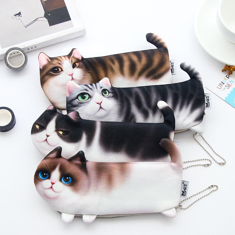 Cute 3D Cat Pencil Case