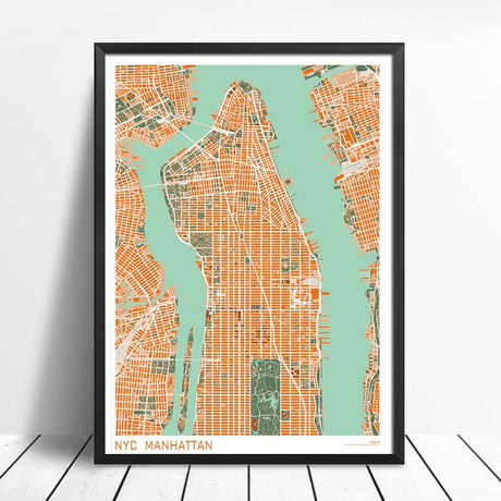 16 Famous City Classic Map Poster and Print Wall Art Canvas Painting Paris Copenhague Madrid Map For Living Room Home Decor 1