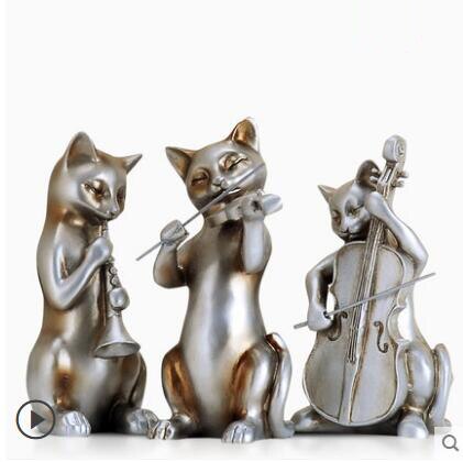 Creative Cat Music Resin Decor