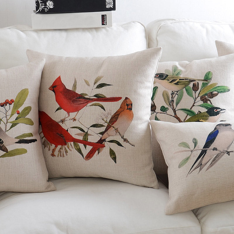 The Autumn Aviary Pillow Cover Collection