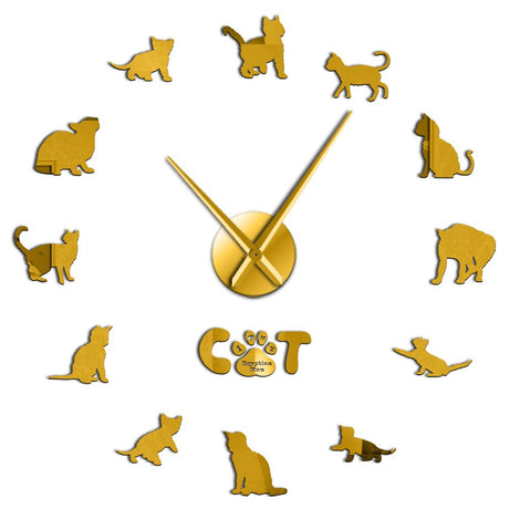 Egyptian Mau Cat Wall Clock