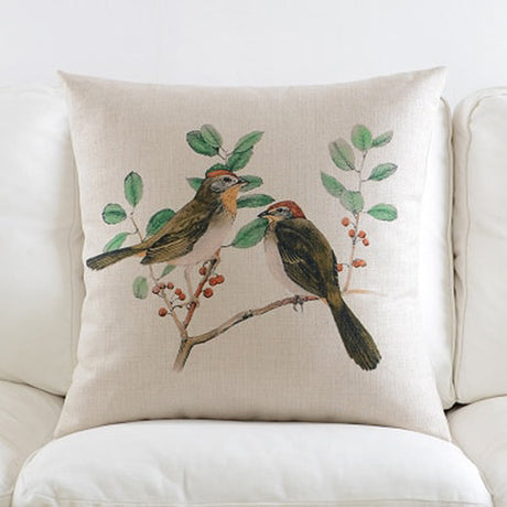 The Autumn Aviary Pillow Cover Collection