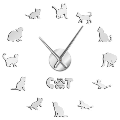 Egyptian Mau Cat Wall Clock