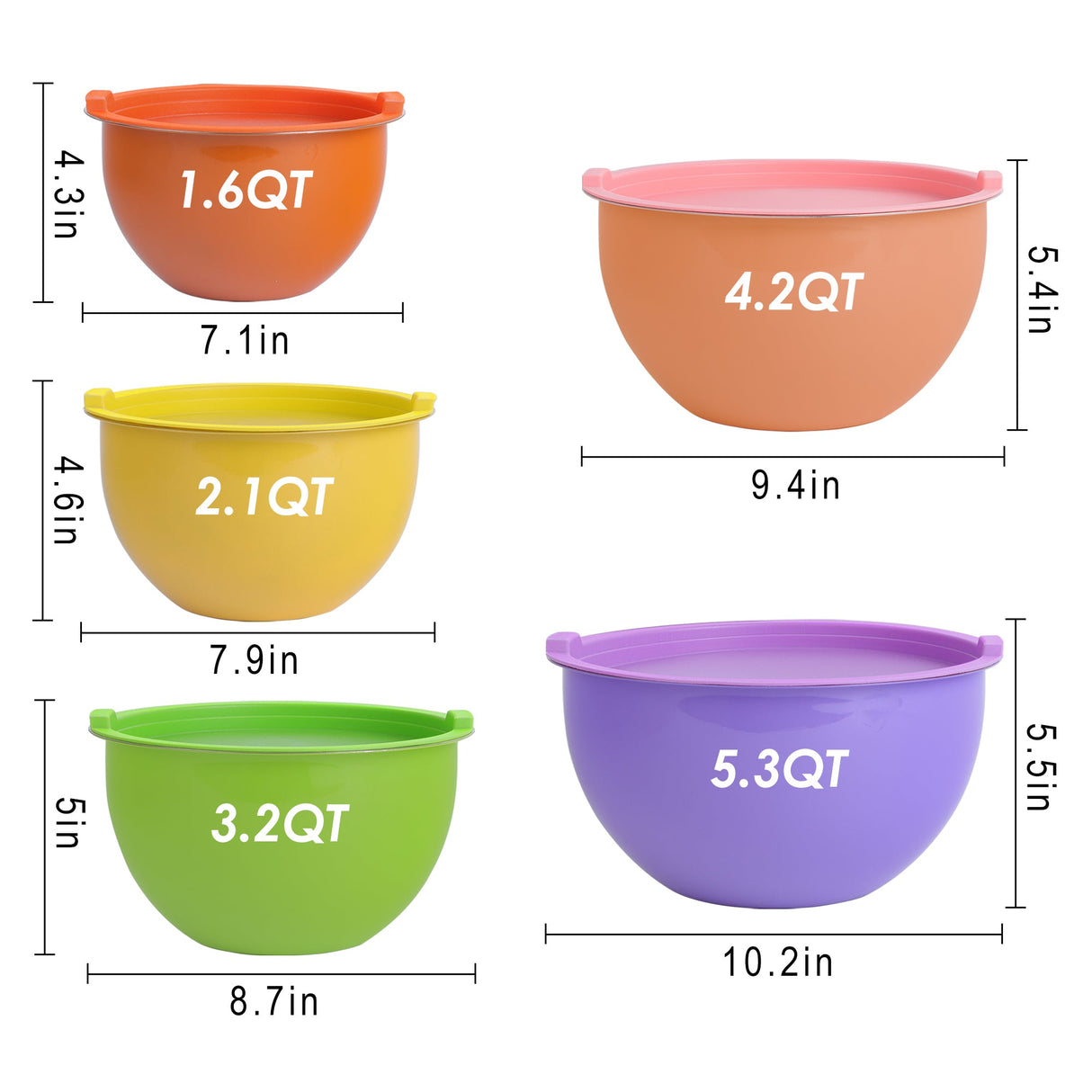 Mixing Bowls with Lids