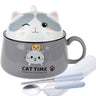 Cute Cat Ceramic Ramen Bowl