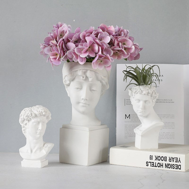 Artsy Antique Face Vases