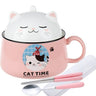 Cute Cat Ceramic Ramen Bowl