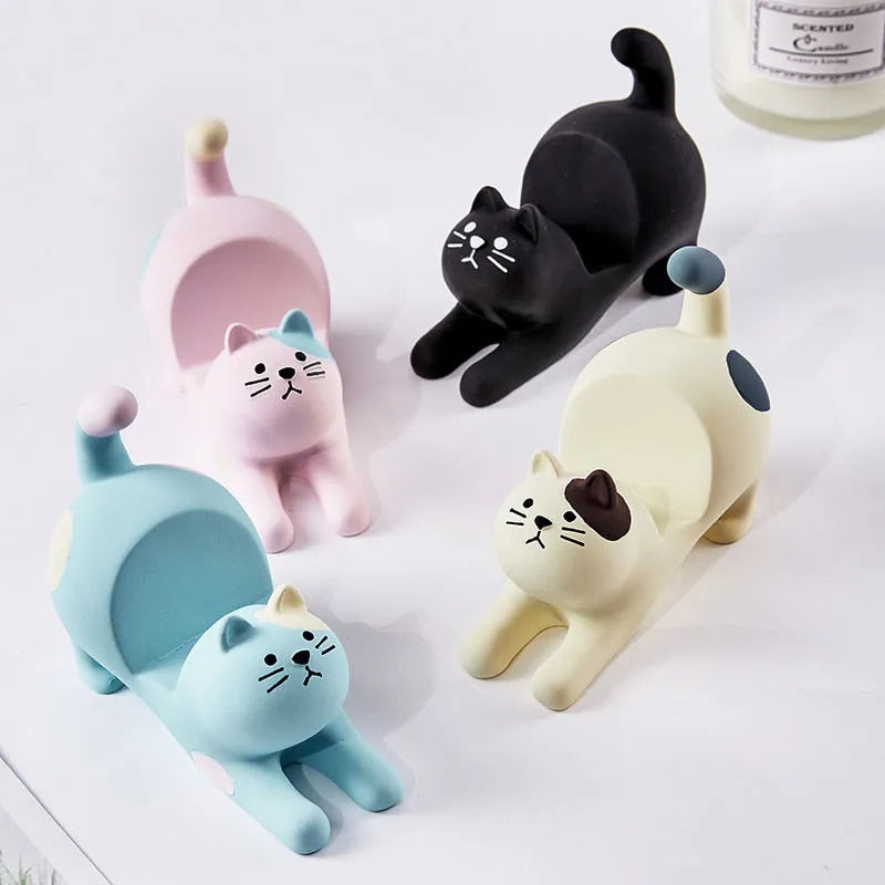 Kawaii Mini Cat Smartphone Stand
