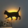 Cat Led Light Sensor Wall Decor