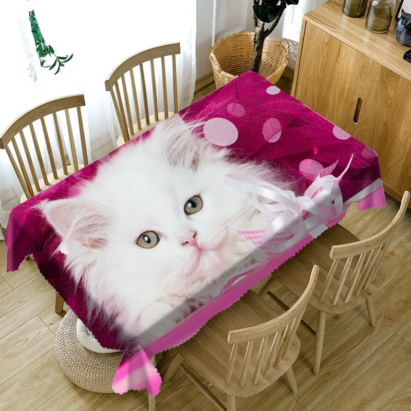 Cute Cat Printing Tablecloths