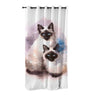 Funny Cute Cats Window Curtain