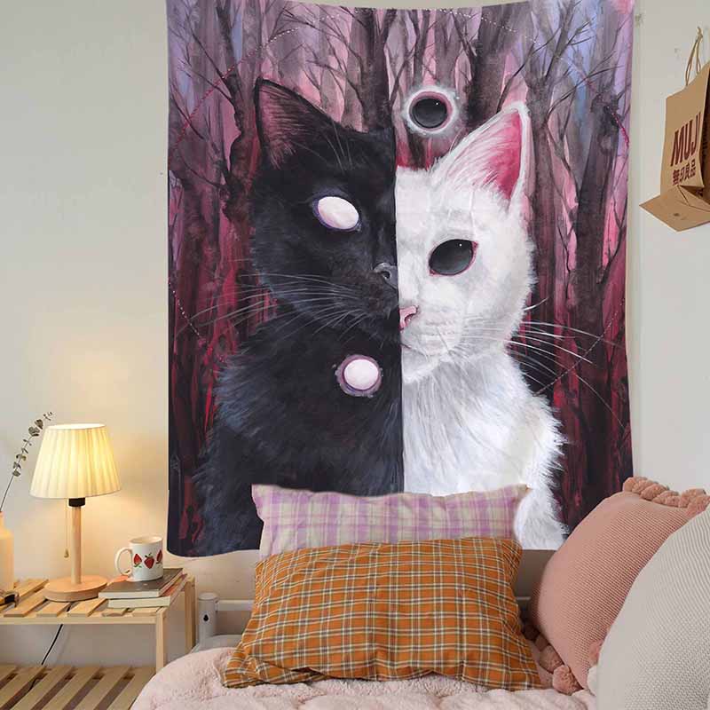 Dark Cat Tapestry