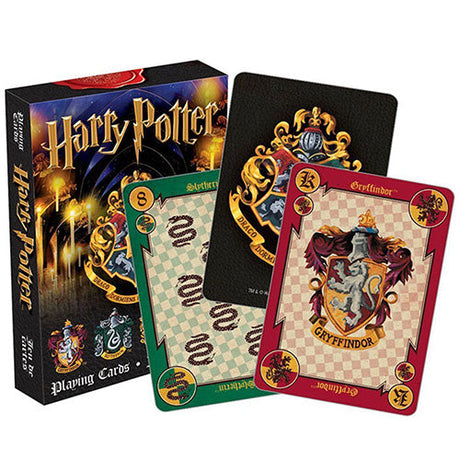 Harry Potter Playing Game Cards Hogwarts House Collection Badges Symbols Castle Crests 2 Patterns English magic Fun Kid Toy Gift