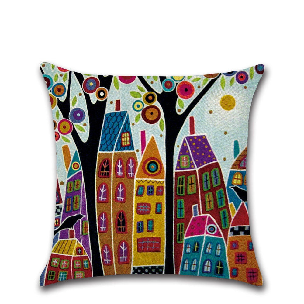 Indie City Of Childhood Pillow Case